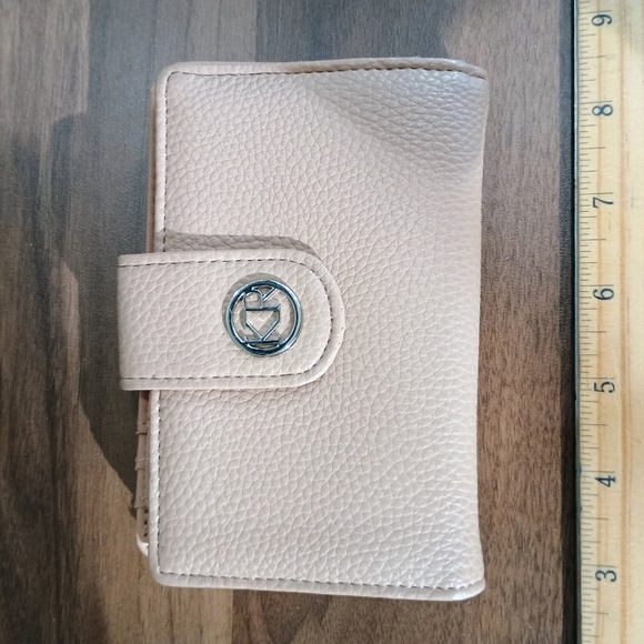 Handbags - Beige Vegan Leather Wallet